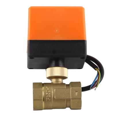 DC 12 24V G3 4  DN20 Brass 2 Way Motorized Ball Electrical Valve for Flow Control