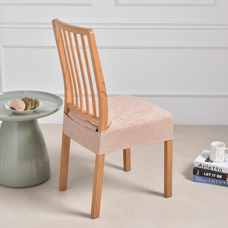 Elastic Square Chair Cover Waterproof PU Leather Home Dining Chair Seat Cover Decor Dust Slipcover Stool Cushion Removable