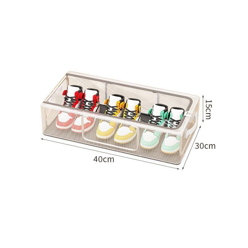 PVC Shoes Storage Bag Dustproof Waterproof Transparent Clothes Storage Box Under The Bed Large Capacity Shoes Storage Rack