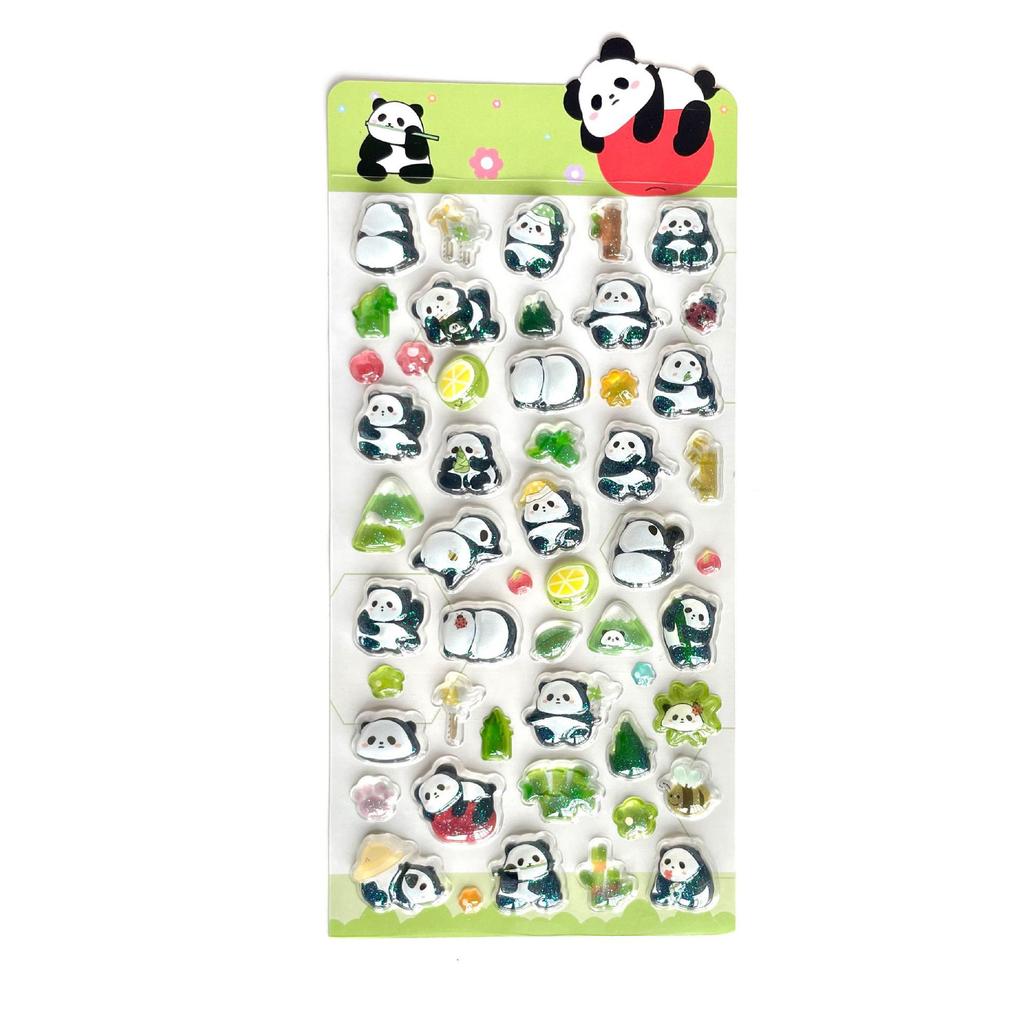1Pc Kawaii Cartoon Jelly 3D Relief Sticker Cute Fun Kid Diy Crystal Stickers For Scrapbook Journal Planner Stationery Decoration