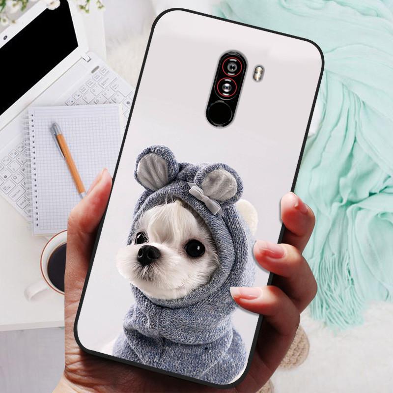 For xiaomi mi pocophone f1 Cases Cat Painted Soft TPU Silicone Phone Cover For xiaomi poco F1 Case PocofoneF1 Case Coque Etui