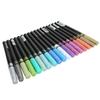 18 Farben Metallic Marker Stifte Geschmeidigeres Schreiben Geruchlos Schnelltrocknende Malstifte Set für Graffiti Malen Ausmalen