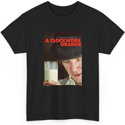 Clockwork Orange Movie Poster Tee Cult Classic Movie Shirt Milk T-Shirt
