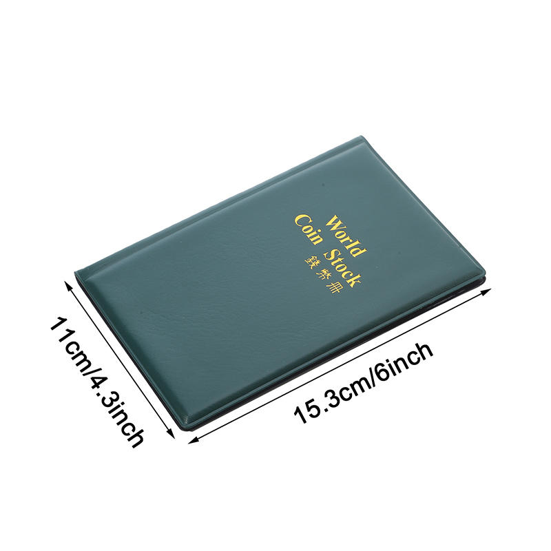 

Книга для хранения монет Держатель для монет Карман для хранения монет Подарки Коллекционные монетницы Альбомы 120 карманов Мини-пенни Сумка для хранения монет Альбом для сбора денег One Size темно-зеленого