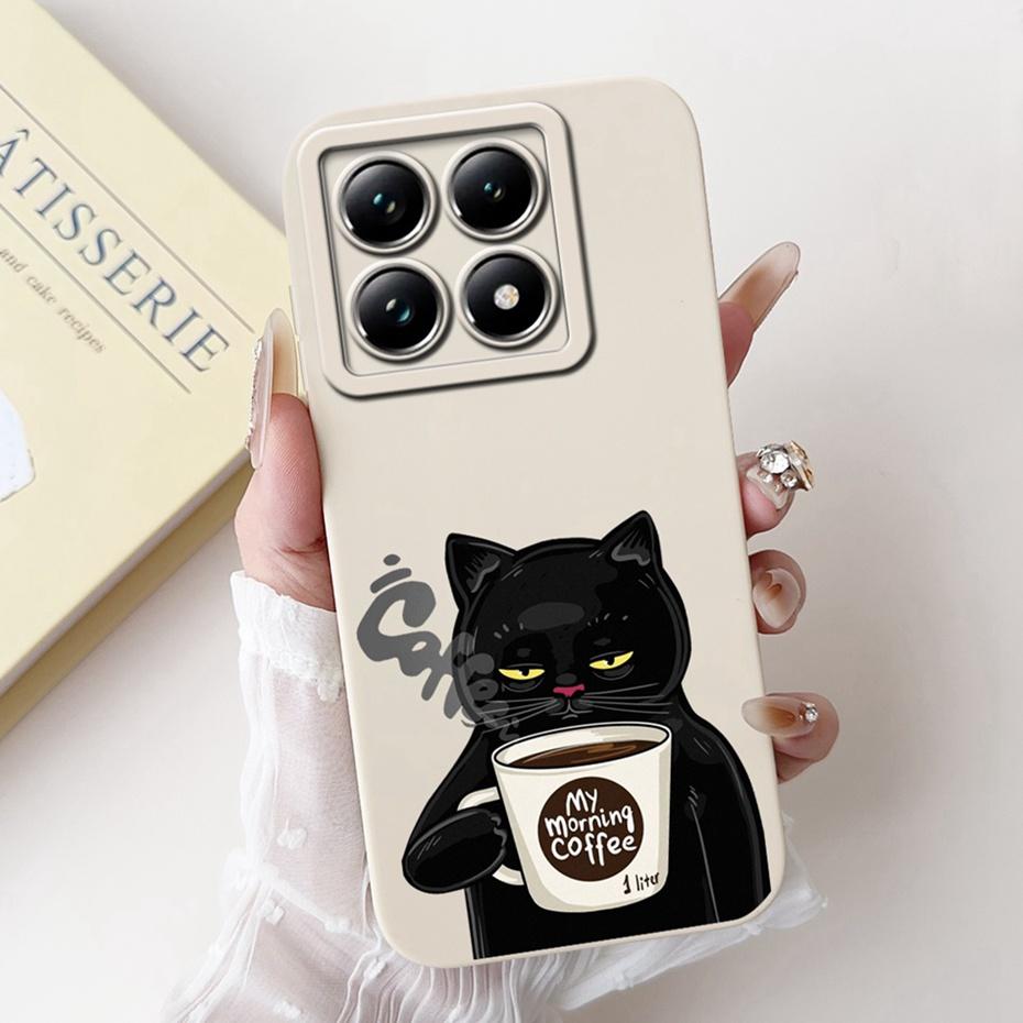 Cartoon Case For Xiaomi 14T Pro / 14T 5G Lens Protective Jelly Soft Silicone Cover For Xiaomi Mi14T 14TPro Phone Cases
