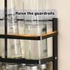 Foldable Over The Door Spices Shelf Large Capacity Rustproof Metal Storage for Small Kitchens