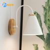 LED Bedside Wall Lamp Nordic Wood Leather Belt Hanging Sconces For Bedroom Study Living Room Modern Home Indoor Decorative Light