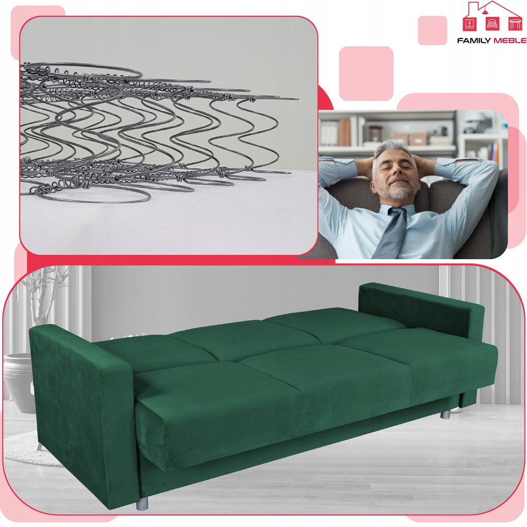 Sofa Sofa Alicja Sofa Bed Bonell Bed Family Furniture Green