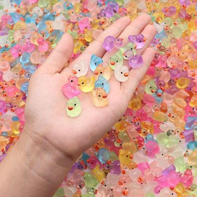 Resin Luminous Duck DIY Jewelry & Hair Accessories Mini Car Ornaments