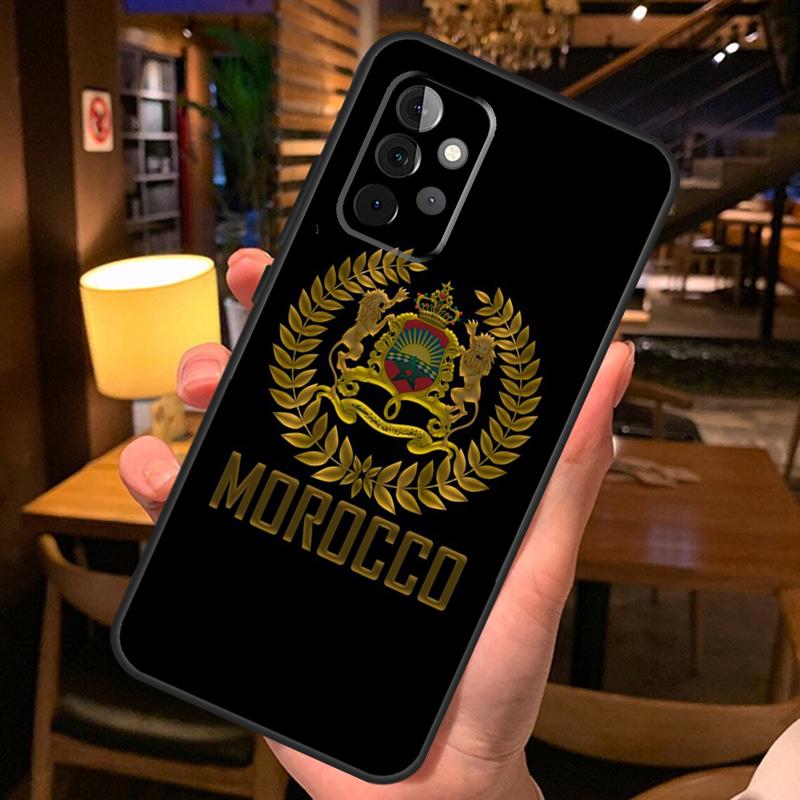 Morocco Flag Coat Of Arms Symbol Case For Samsung Galaxy A26 A16 A06 A55 A35 A15 A32 A12 A22 A52 A54 A34 A14 A56 A36 A13 A53