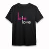 Women's Plus Size Classic T-Shirt Duo Tone Love Word Creative Graphic Tee