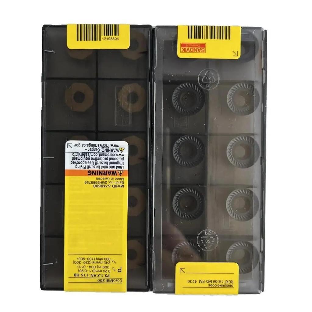 Original Sandvik / RCKT1606M0-PM 4230 / CNC Lathe Carbide Blade 10 PCS