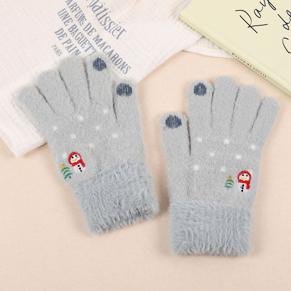 Thickened Warm Gloves Non Slip Knitted Gloves Fashion Touchscreen Gloves  Women Men