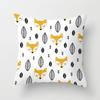 Cartoon Fox Animal Car Pillowcase Polyester Cushion Covers for Living Room Throw Pillow Case 45*45 Sofa Decoration