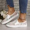 Comemore Summer New Mesh Embroidered Flat Shoes for Women Soft Sole Breathable Casual Loafers Woman Zapatos De Mujer