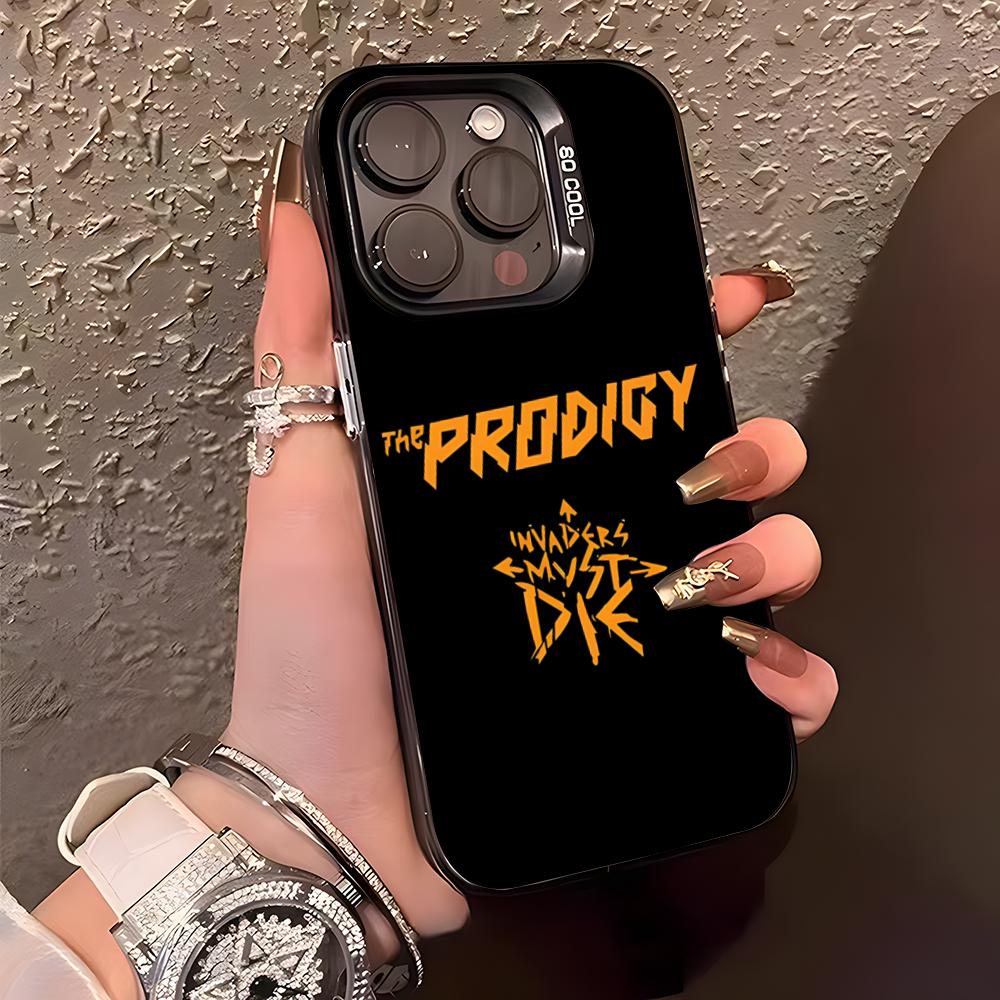The Prodigy Artist Logo Phone Case For IPhone17 Air 16 15 14 Plus 13 12 11 Pro XS Max Silver Black Bumper Case