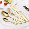 4PCS Set Stainless Steel Upscale Dinnerware Flatware Cutlery Fork Spoon Teaspoon