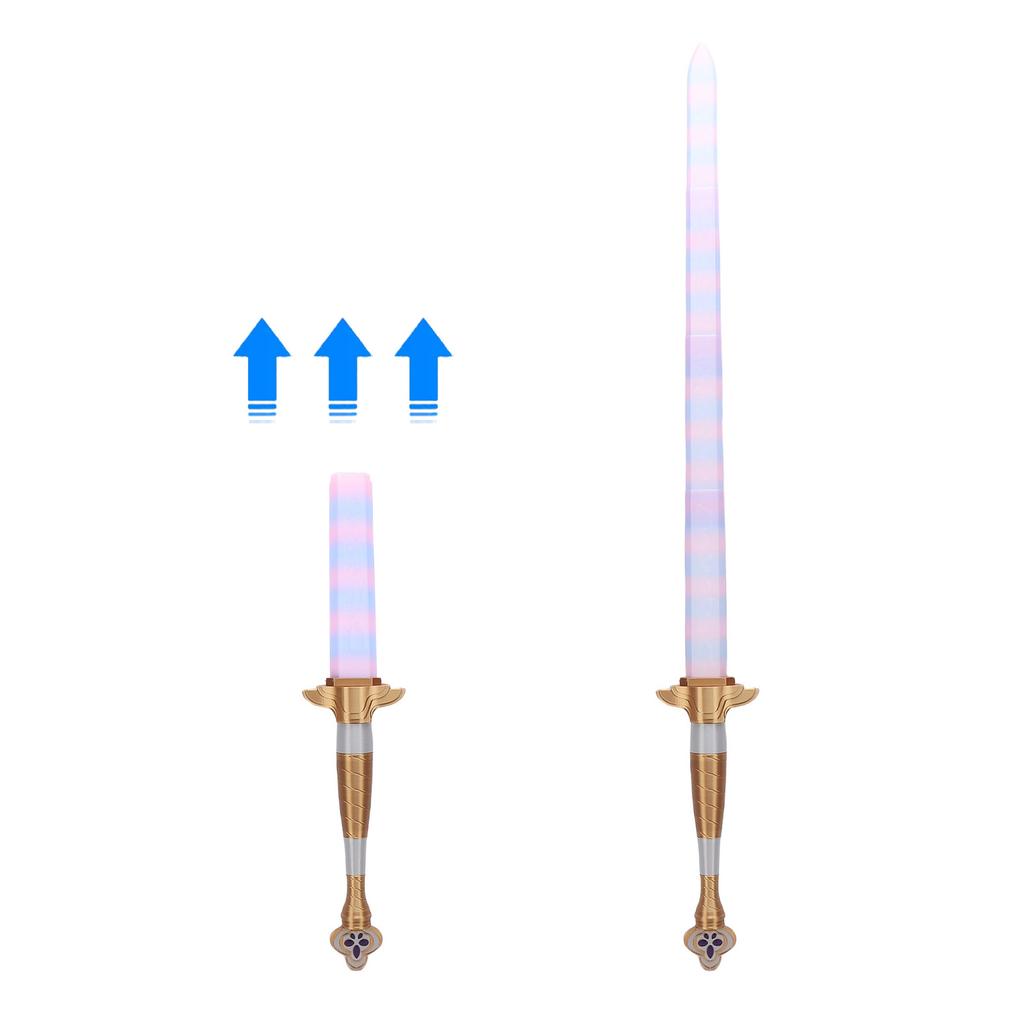 3D Printed Sword Retractable Colorful Cosplay Sword Festival Costume Accessory for  ing
