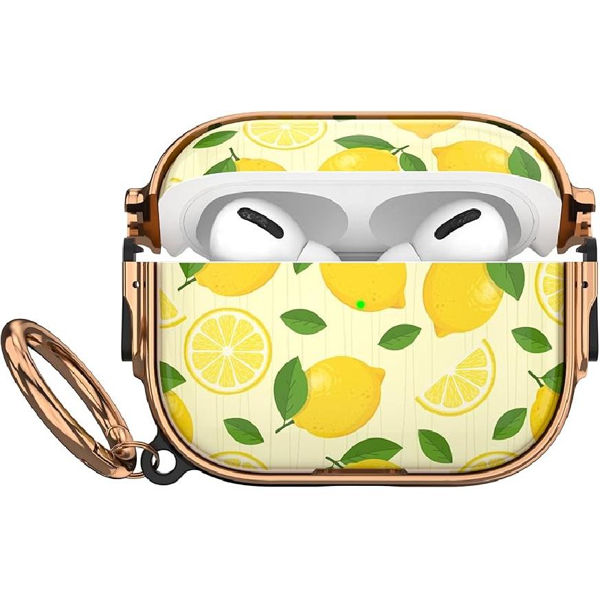 Maxjoy for AirPods Pro 3rd Generation Case with Lock, Flower AirPods Pro 3 Case Lock Protective Hard Cute AirPod Pro 3 Cover for Women Men with