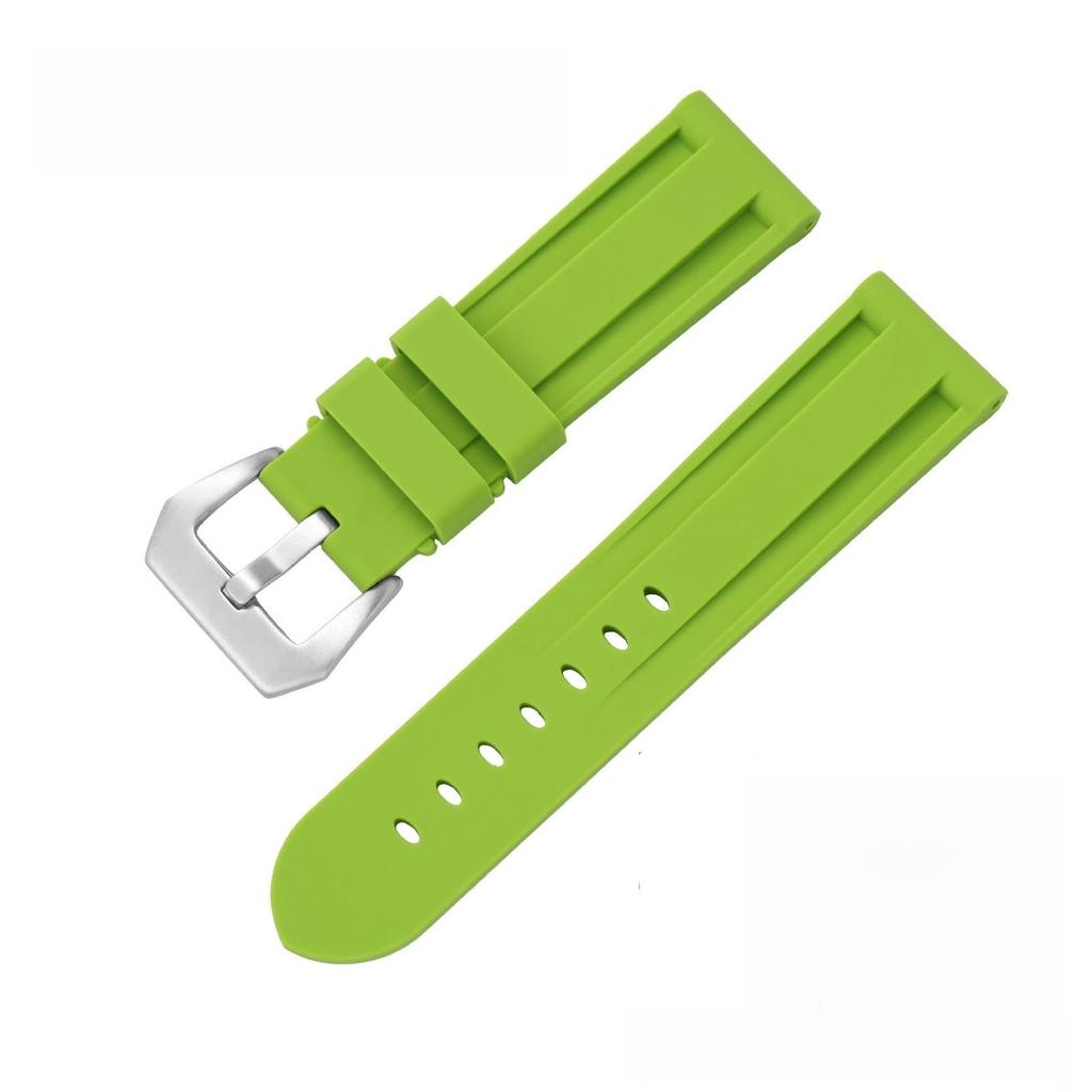 20mm 22mm 24mm 26mm Mäkký silikónový remienok na hodinky pre Panerai Univerzálny remienok Pánsky farebný gumový remienok na smart hodinky pre hodinky Samsung Huawei