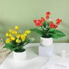 Strawberry Simulate Apple Orange Peach Pomegranate Fruit Tree Potted Plants