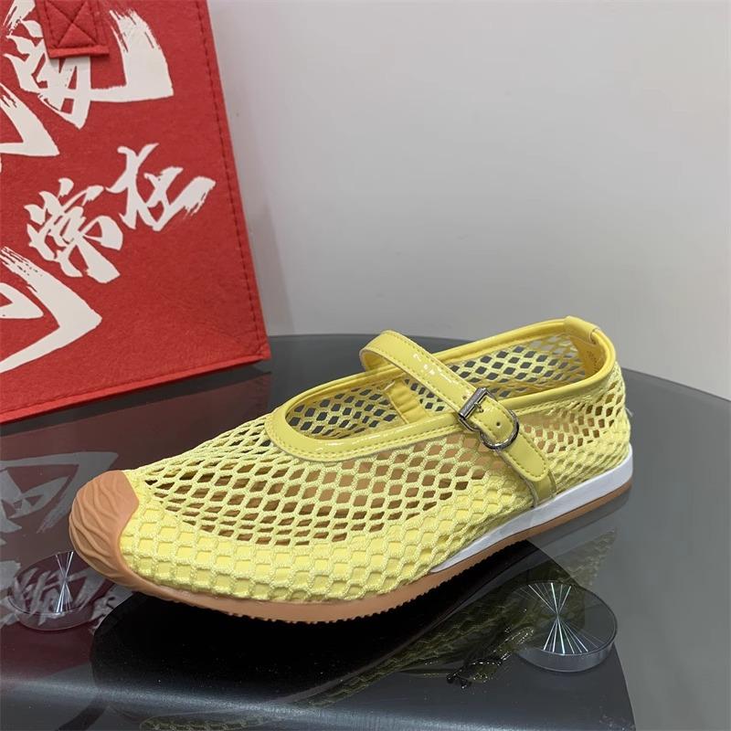 2025 New Fashion Fishing Net Hollow Low-top Flat Bottom Shallow Mouth Sandals Women's Shoes