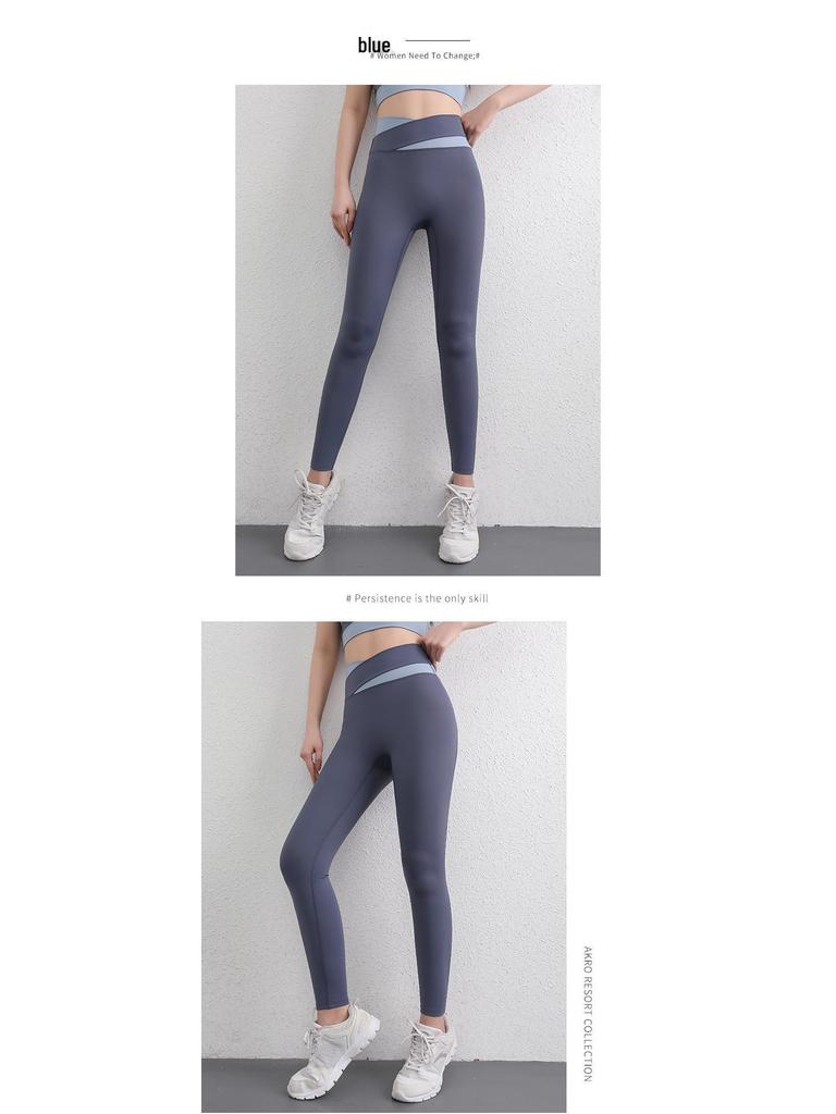 Women's High-Waist Yoga Pants: Thin, Peach Hip Lift, Tummy Control, Quick-Dry, Tight Fit for Spring/Summer Running & Training