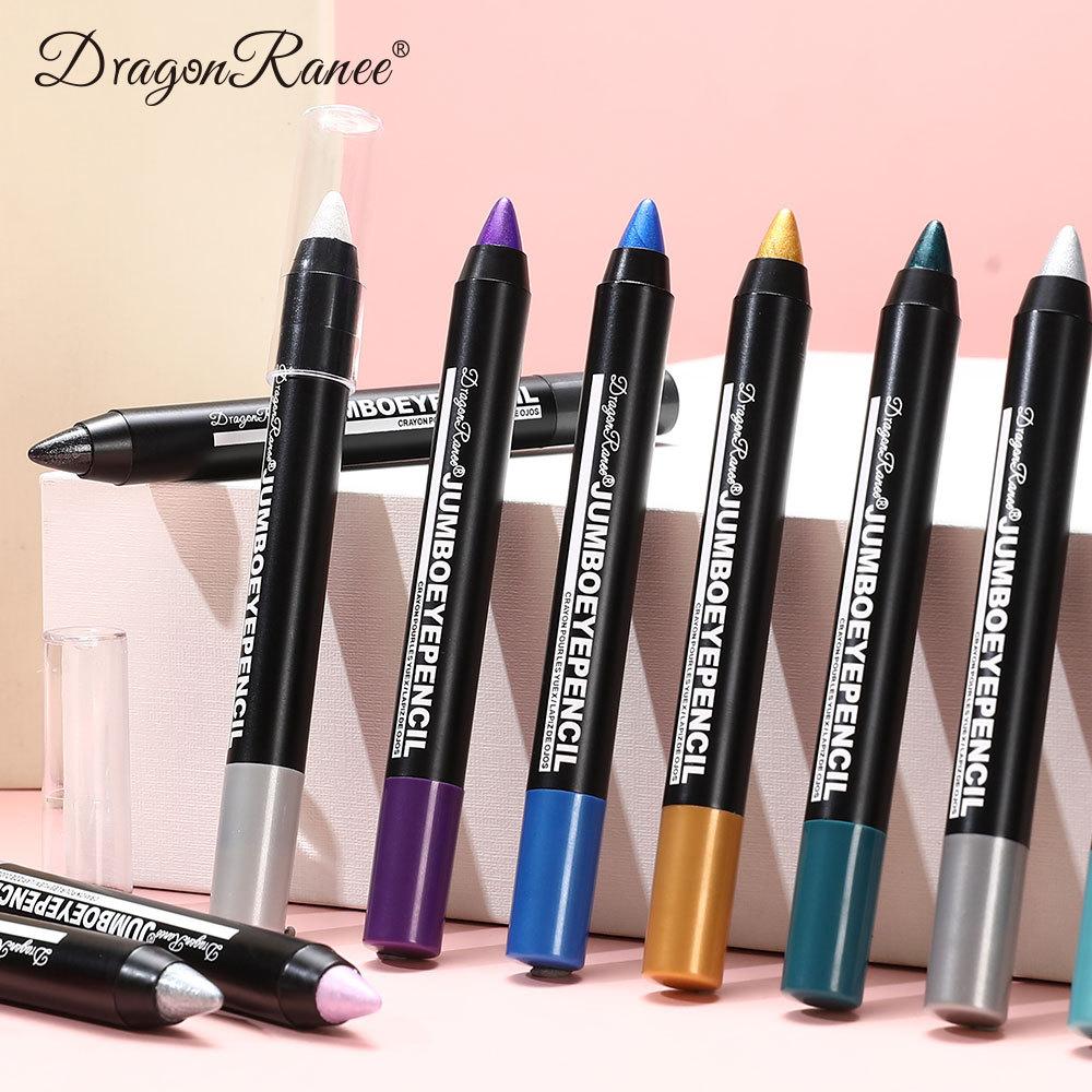 12 Colors Beauty Highlighter Eyeshadow Pencil Pen Eyeliner Pearlescent Long Lasting Silky Waterproof Pen Eyeshadow Stick Glitter Smooth Eyeshadow Pen
