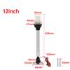 12 inch 22 inch 12V 24V Navigation Light LED Marine Boat Lamp White Light Waterproof 180° Rotation for Pontoon Power Boat Skiff