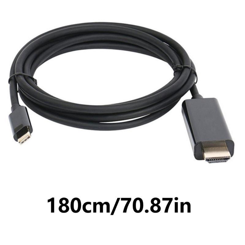 Type C to Interface  Adapters 4K  1.8M Cord Type C to Interface  Converter for Phone Tablet Laptop Projectors Support Mirror Displays