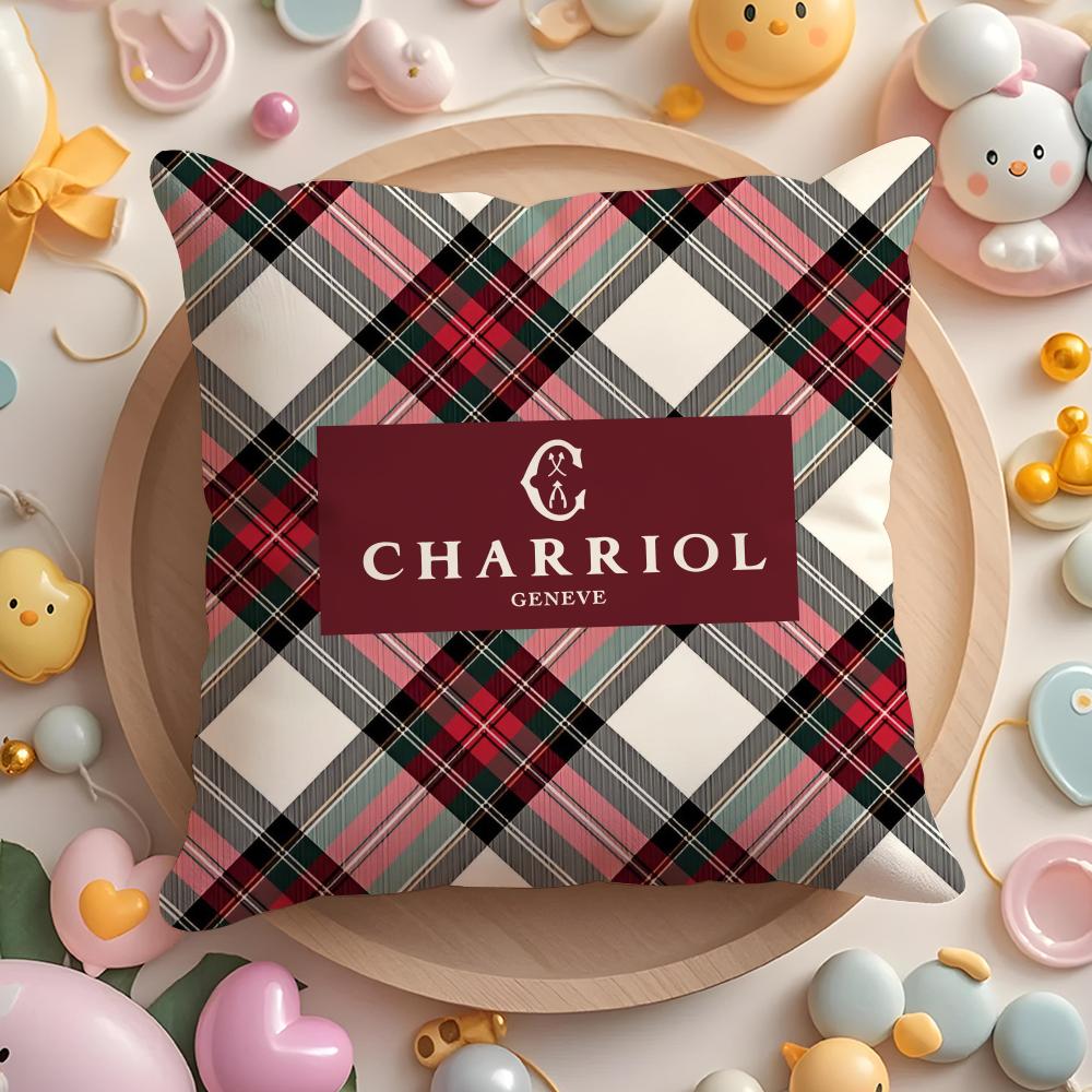 French C-Charriol Cushion Cover Home & Car Multi-Scene Pillow Cover - Reversible, Soft & Durable for Daily Use