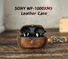 Funda para Auriculares Sony WF-1000XM5 de Cuero Genuino a Prueba de Caídas con Gancho