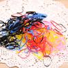 220Pcs Kid Girls Multicolor Disposable Hairbands Elastic Rubber Ponytail Holder