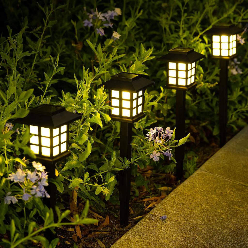 2/6/8/10 buc LED solare alee lumini impermeabile exterior solar gazon lampă pentru grădină decor curte terasă alee iluminat vintage