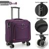 18" Carry-On Suitcase with Universal Wheels, Business Password Case, Lightweight 16", 14", 20" Travel Suitcase, Compatible with Spring Airlines