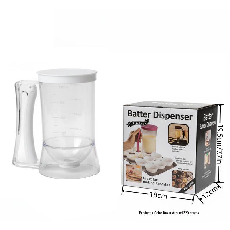 

Multifunctional Batter and Butter Dispenser with Measuring Cup and Separator Funnel