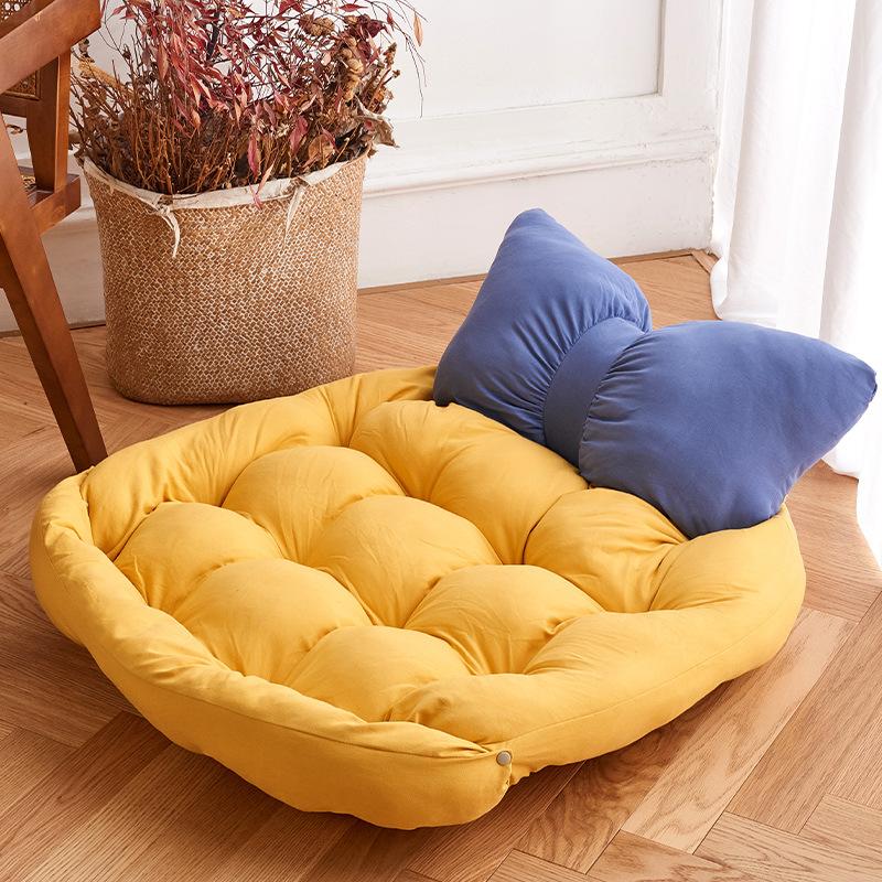 

Cat Litter Four Seasons Universal Cat Sofa Mats Cushion Soft Nest Warm Cushion Bed Sleeping Winter Pet Products Accessories S жовтий
