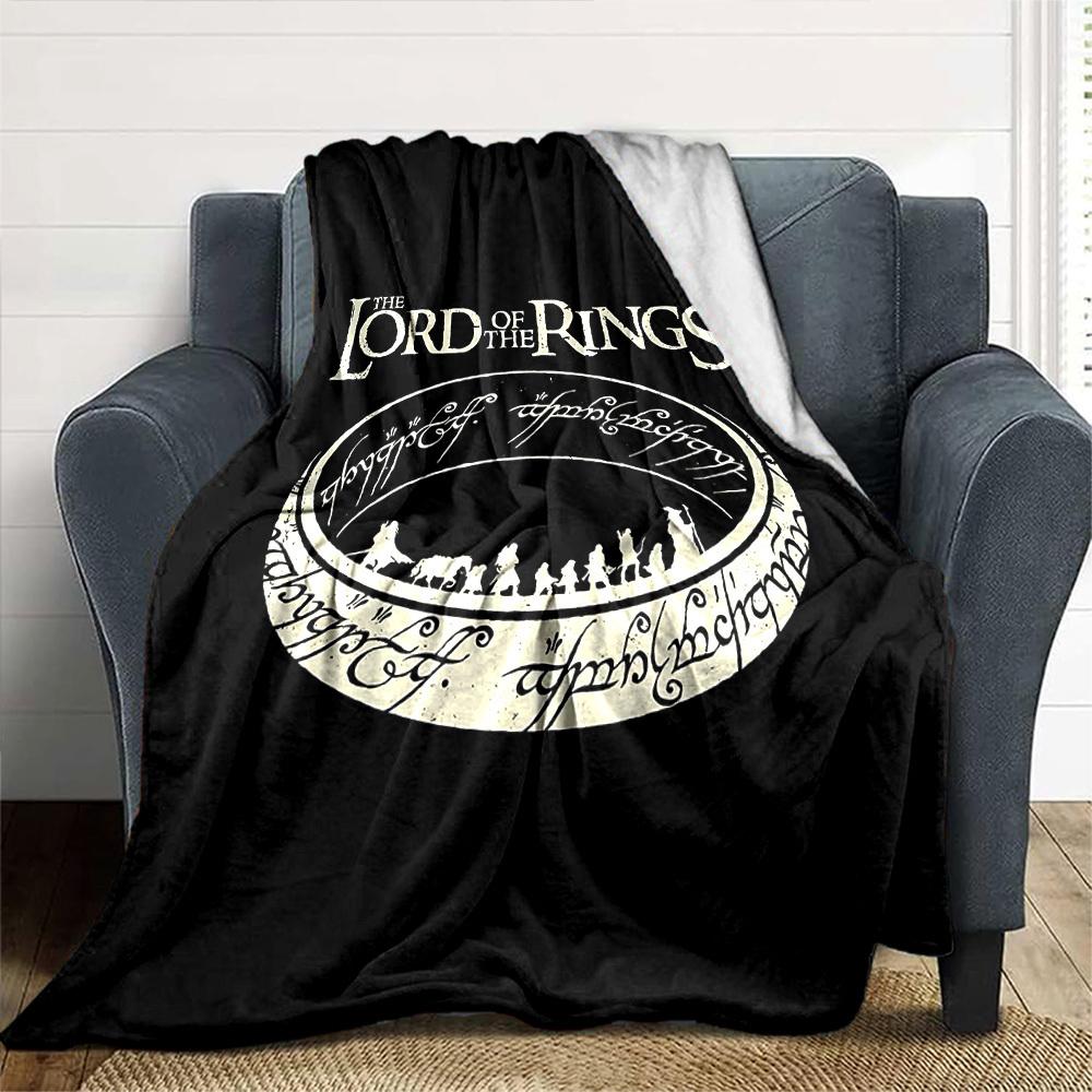 1pc Lord of the Rings Flannel Blanket Soft Warm Throw for Home, Office, Travel, All-Season Cozy Bedding GiftL1308