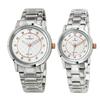 Taendi Couple Metal Wristwatches (Austrian Stone Insert) T-3914 Rose Gold Men'S & Women'S Set