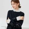 Women Fake Collars Lotus Leaf Fungus Edge Decorative Stand Detachable Collar White Lace Shawl Sweater Collar