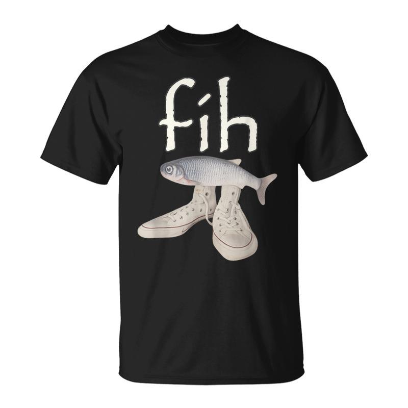 Misspelled Fish Fih Meme T-Shirt