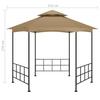 Gazebo with Side Walls 3.1 X 2.7 M Taupe