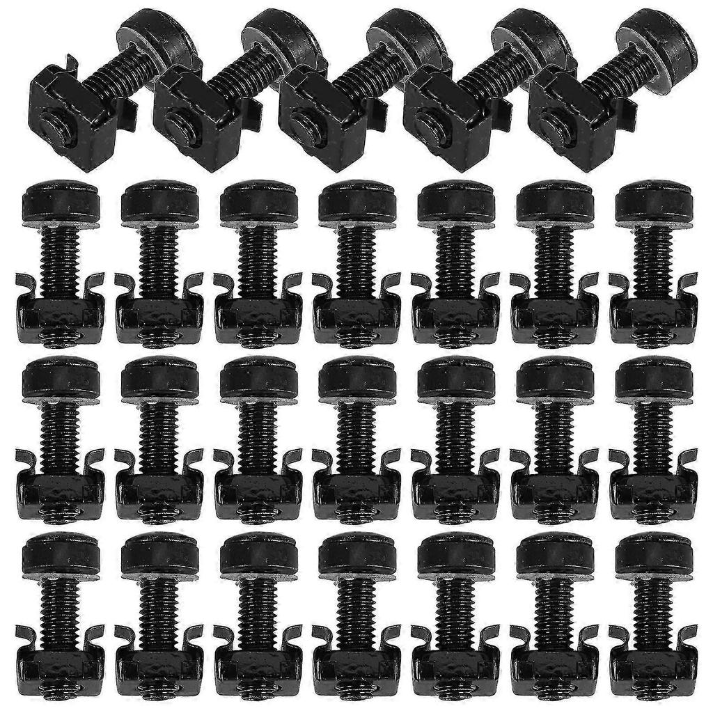 Stainless Steel Cage Nuts and Screws Set for Server Rack, Network Switch, and Cabinet Replacement Hardware