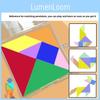 Kids Tangram Wooden Puzzle With Bright Colors For Early Learning And Development