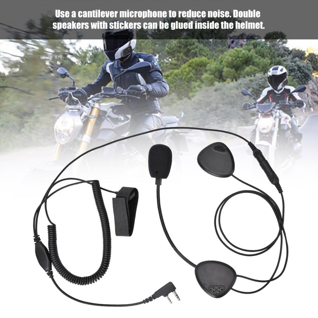 K Head Radio Walkie talkie Motorcycle Bicycle Waterproof PTT Helmet Headset Earphone