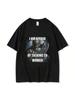 I Am Afraid Of Talking To Wo'unisex Graphic T-Shirts Hard Skeleton Meme Wo'unisex Print Fashion Casual Shirt Summer Short Sleeve Tshirt