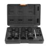 Bolt Extractor Set, 10 Piece Lug Nut Remover Socket Tool, 12Inch Drive Bolt Nut Extractor Kit,