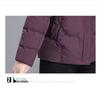 Warme Kapuzen-Daunenjacke für Damen 2025: Neue Stil Stickerei Baumwolle Winter Oberbekleidung für Mütter mittleren und höheren Alters.