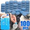 2/100PCS Solid Car Windshield Cleaner Concentrated Effervescent Tablets for Auto Wiper Glass Kitchen Window Toilet Cleaning