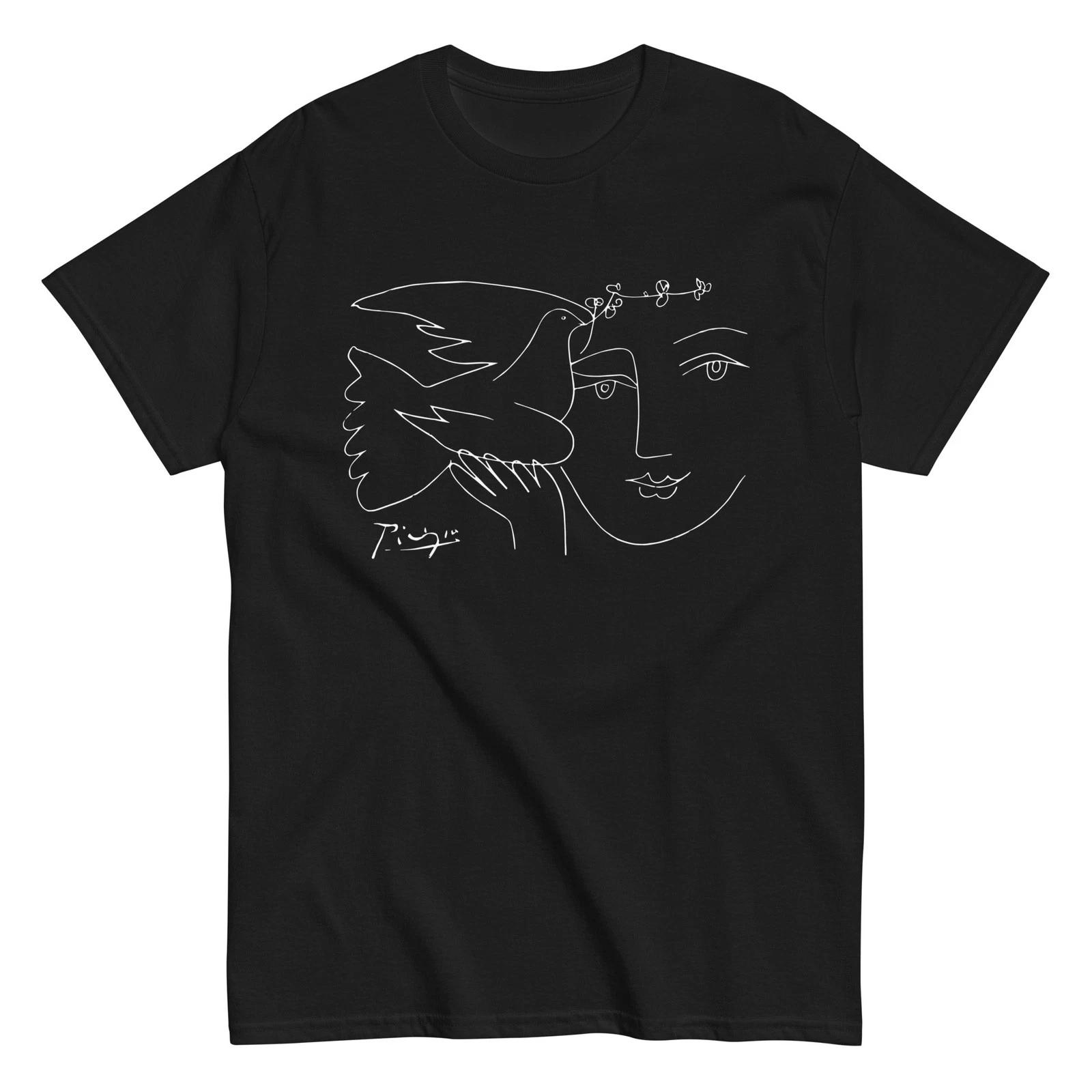 Picasso Peace Pigeon One Line Unisex classic tee L